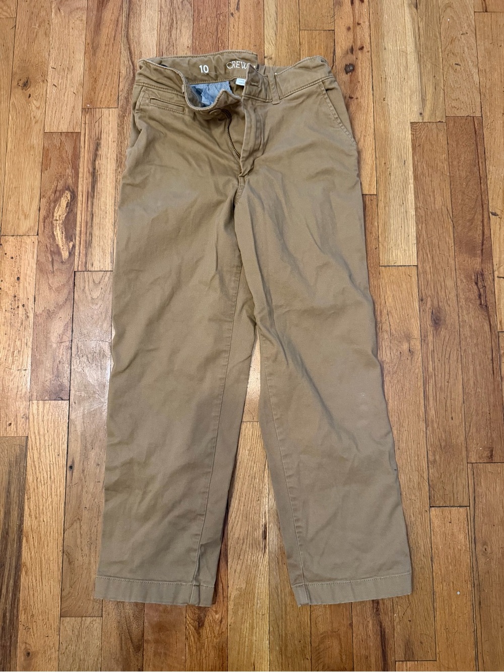 J. Crew Boy’s Khaki Relaxed Fit Pants chino size 10 - NEW